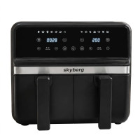 Skyberg SB-317 Air Fryer, 4800 Вт  потужна аерофритюрниця з двома кошиками та сенсорною панеллю