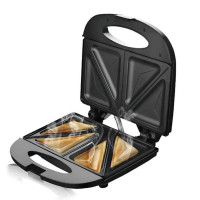 Сендвічниця Hoffmans HM-3003 1000W з антипригарними панелями та швидким нагрівом для тостів і гарячих сендвічів