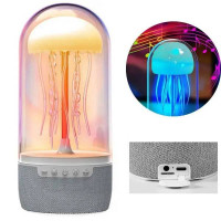Портативний LED нічник  Океанська Медуза  з Bluetooth-колонкою  світломузичний нічник для релаксу, сну та атмосфери