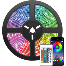 Світлодіодна стрічка 5050 RGB 2 м для фонової підсвітки телевізора, 120 LED, з USB-підключенням і пультом дистанційного керування