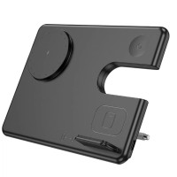 Hoco CQ1 Geek Folding 3 в 1  інтелектуальна бездротова зарядна станція для трьох гаджетів