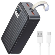 Зовнішній акумулятор KLGO 40000 mAh 22.5W  потужний Power Bank для швидкої та стабільної зарядки