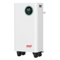 LiFePO4 батарея MUST LP16 48300 300Ah 51.2V,  настінна з BMS і моніторингом