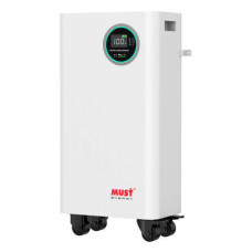 LiFePO4 батарея MUST LP16 48300 300Ah 51.2V,  настінна з BMS і моніторингом