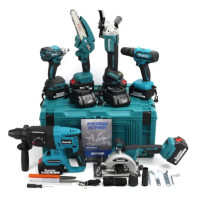 Професійний акумуляторний набір Makita 6в1 48 В 6.0Ah максимальна комплектація інструментів для будівництва, монтажу та ремонту