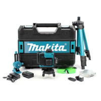 Акумуляторний лазерний нівелір Makita SK700GDZ 3D 4D професійний самовирівнювальний рівень 3.7V 5Ah зі штативом високоточний інструмент для будівельної розмітки 16 ліній 360° зелений лазер
