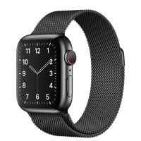 Стильний ремінець Apple Watch Mesh Steel Design Black з нержавіючої сталі — магнітне кріплення, сітчастий преміум-браслет, сумісний з Apple Watch 38 мм, 40 мм, 41 мм усіх серій