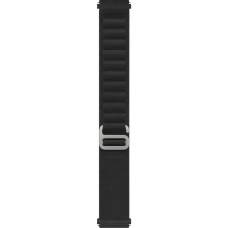 Силіконовий ремінець Leather Link для Apple Watch 20 мм  універсальний чорний браслет для комфортного та стильного носіння
