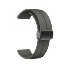 Ремінець для годинника Magnetic Lock Nike  універсальний силіконовий браслет із магнітною застібкою, 22 mm, стильний сірий колір  Gray
