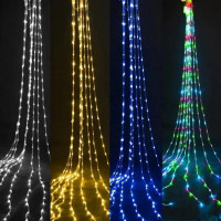 Світлодіодна гірлянда XMAS  LED Водопад, 168 RGB LED, 2х2 м, святкове декоративне освітлення для дому та вулиці