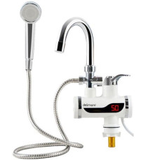 Проточний електричний кран-водонагрівач Delimano Water Heater 3 кВт з душем і LCD екраном — миттєве гаряче водопостачання!